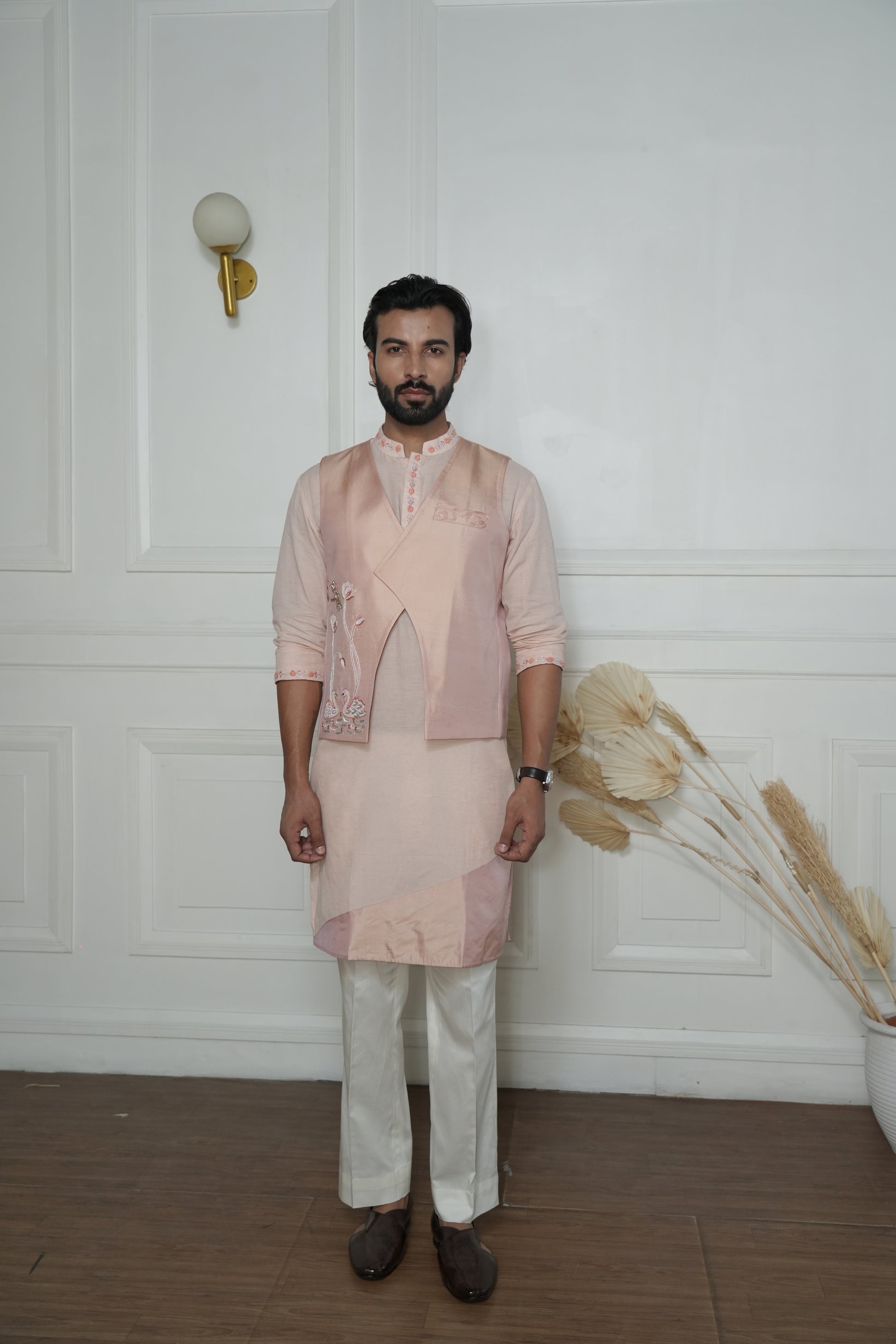 Paradise Half Jacket and Kurta Set