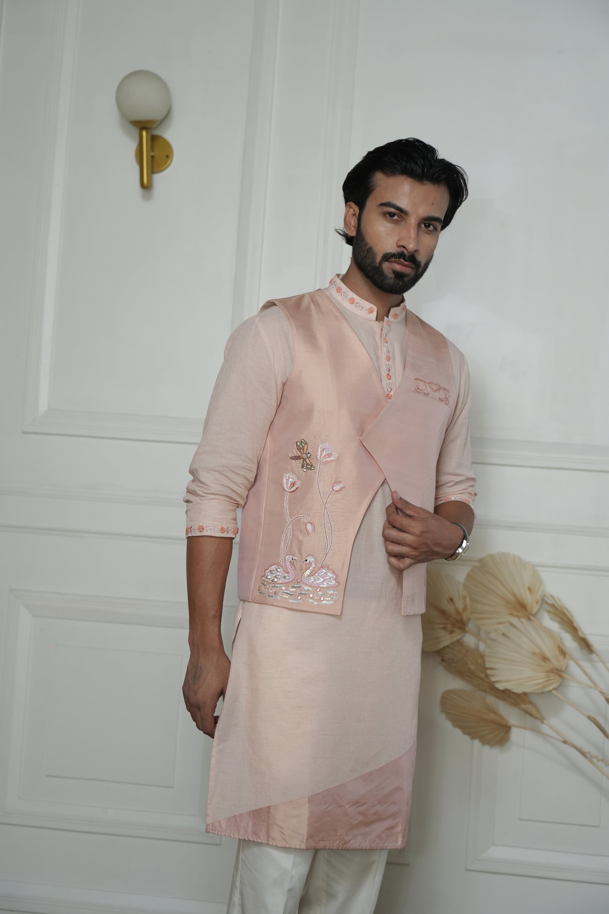 Paradise Half Jacket and Kurta Set