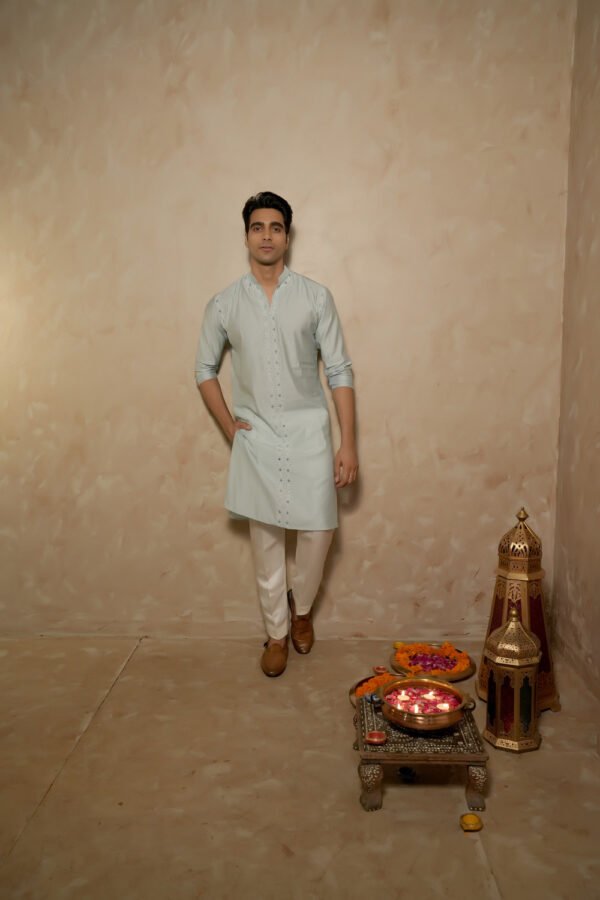 Blue Radiance Kurta Set - Image 2
