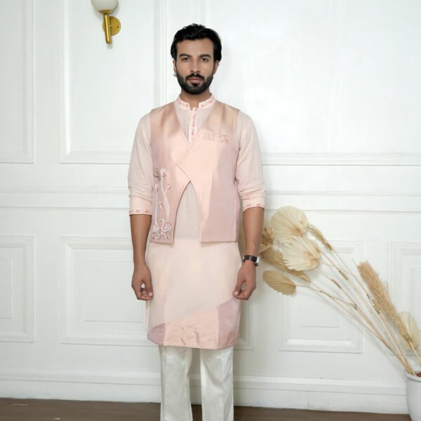 Paradise Half Jacket and Kurta Set